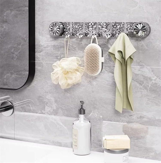 Multi-Purpose Wall Mounted Suction Cup Hook Rack