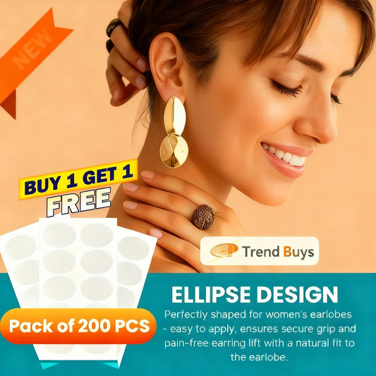 💫 200 PCS Invisible Earring Patches – Buy 1 Get 1 FREE