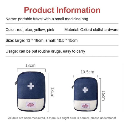Portable travel small medicine bag